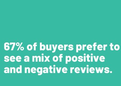 Customer feedback: the importance of both positive and negative reviews