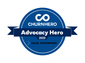 ChurnHero Award - Advocacy Hero - Sales Boomerang