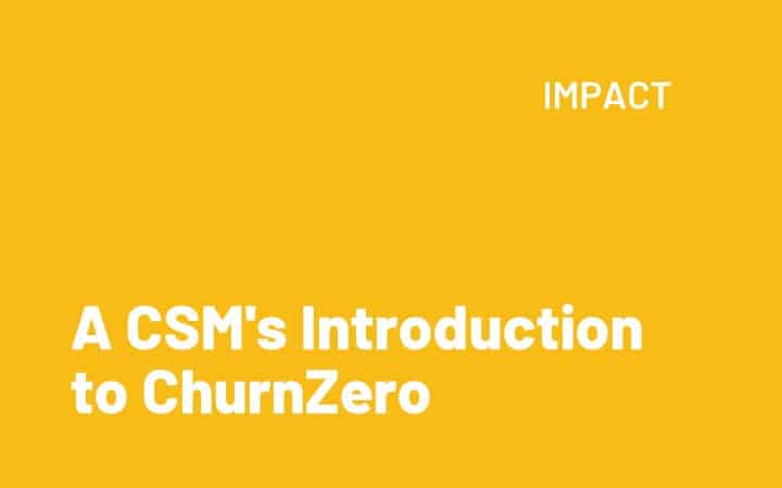 A CSM’s Introduction to ChurnZero