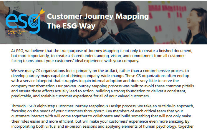 ESG - Journey Mapping - ChurnZero