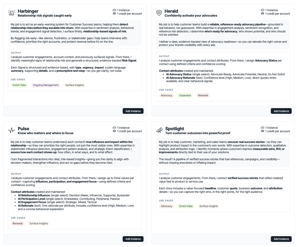 ChurnZero AI Agent Marketplace