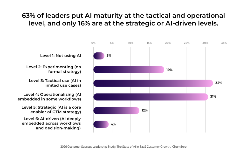 AI maturity of customer growth teams